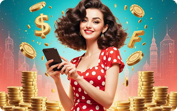 Uduşunu qeyd edən qız – Pin-Up